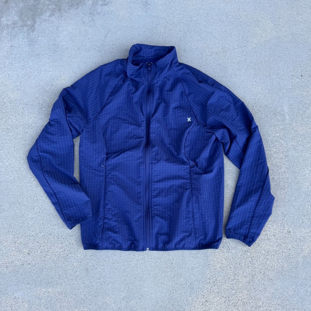 Hurley Women's Size Large‎ Outdoor Jacket Windbreaker Blue